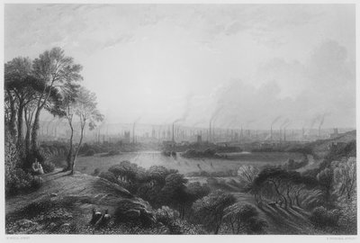 Manchester, from Kersal Moor, from the picture in the Royal Collection by William Wyld